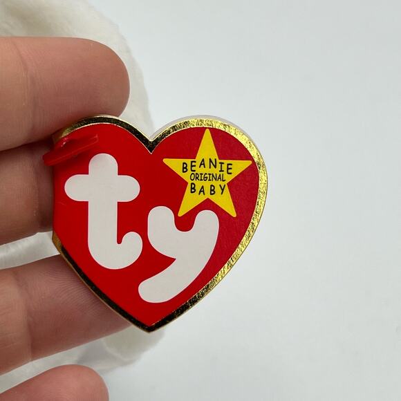 TY Beanie Baby Sheets Ghost PE Pellets Vintage Retired - Picture 4 of 8